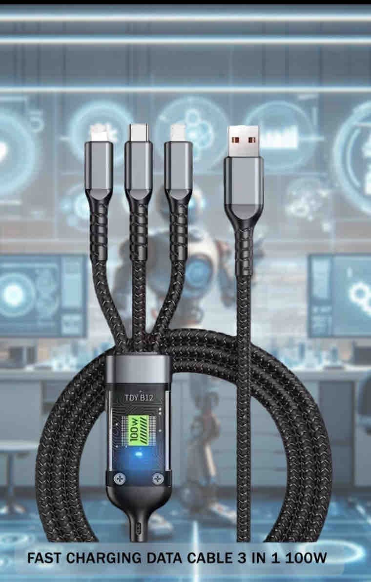 100w metal 3 in 1 cable display cable ( imported )